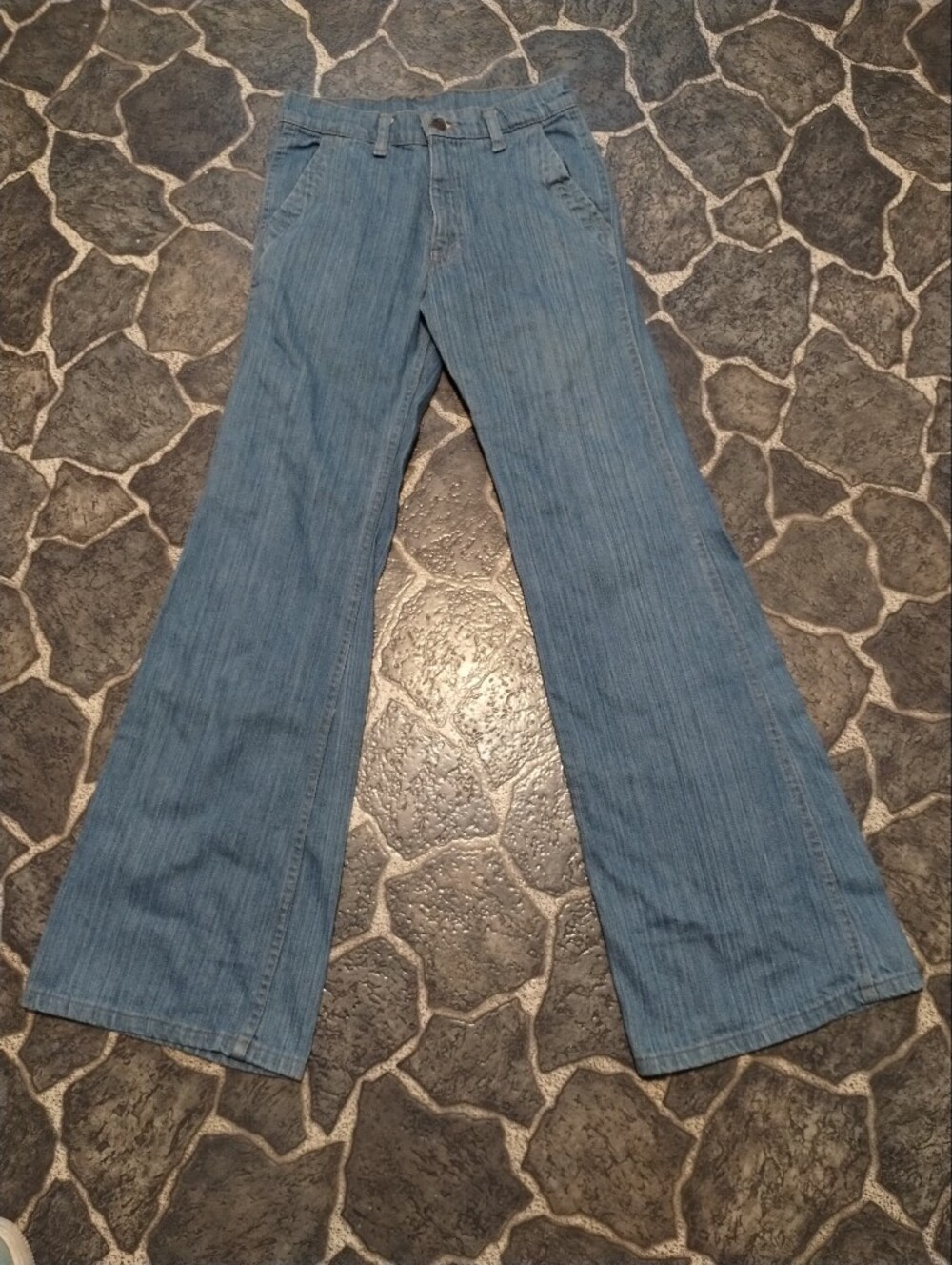 LEVIS women's 646 orange tab bell bottom jeans SF 207 26 " x 31 " 70s VGE